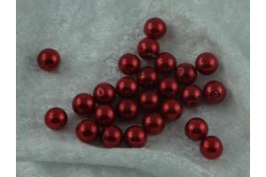 25 Perlen 8mm rot